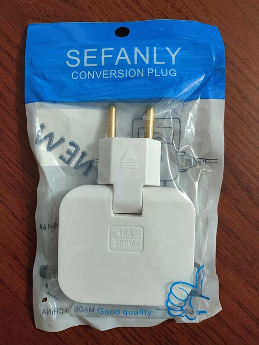 Тройник электрический поворотный Sefanly