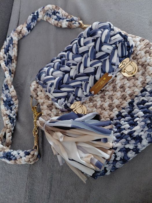 Torba na ramię hand made.