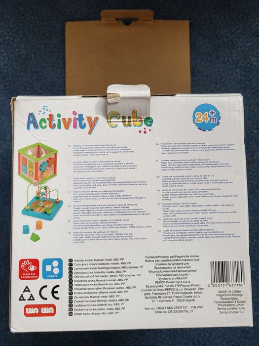 Kostka edukacyjna dla dziecka