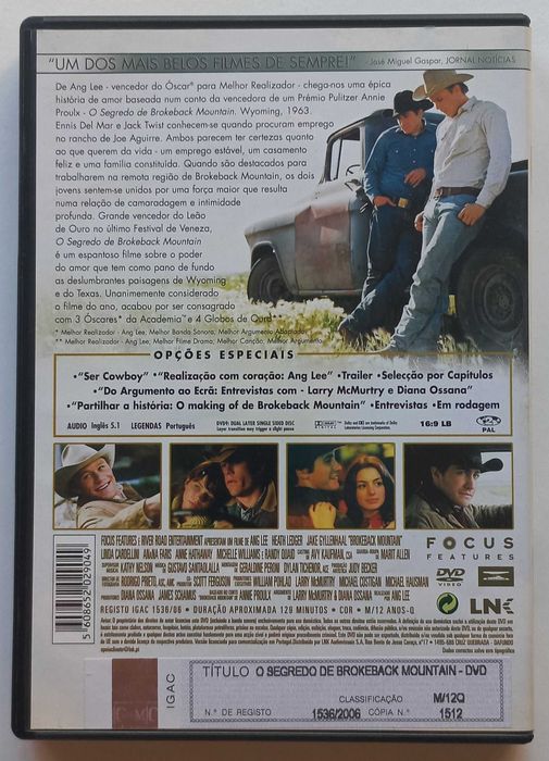 Filme em DVD O Segredo de Brokeback Mountain