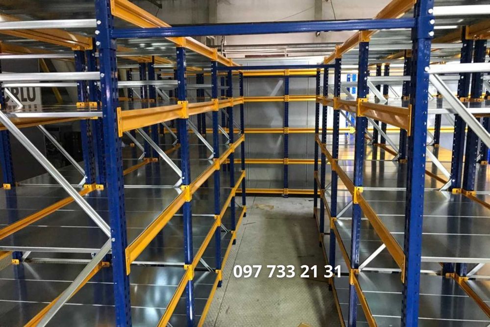 Посилені СТЕЛАЖИ для складу, магазину, сто, виробництва. Метал 2 мм