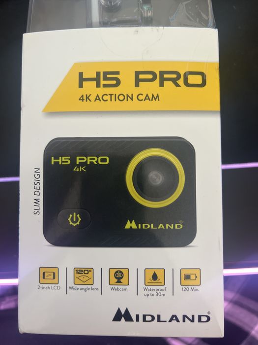 Mariland H5 PRO 4K action (NOVO) todos os assecorios.