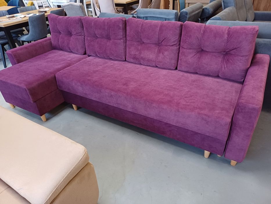 Wyprzedaż! Narożnik z Funkcją Spania Codziennego