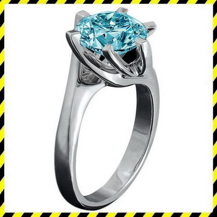 Золотое кольцо Stile с голубым (синим) Бриллиантом 0,64ct! 750 проба.
