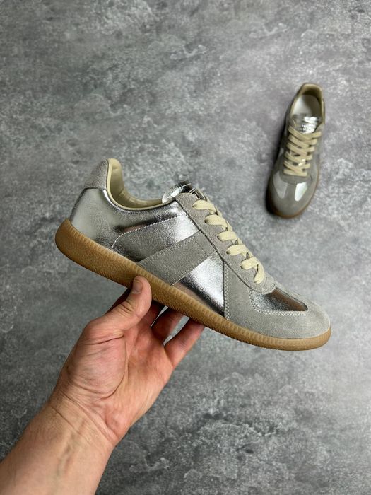 Maison margiela Replica сріблясті кеди кеды кросівки кроссовки 43 42