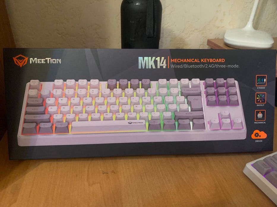 Механічна бездротова клавіатура Meetion MK14 (RGB)