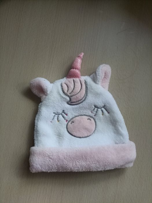 Czapka zimowa jednorożec 0-6M