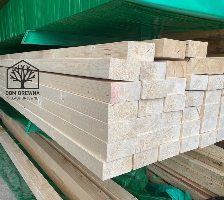 Drewno konstrukcyjne KVH słupy 120x120 mm, kantówka, krawędziak
