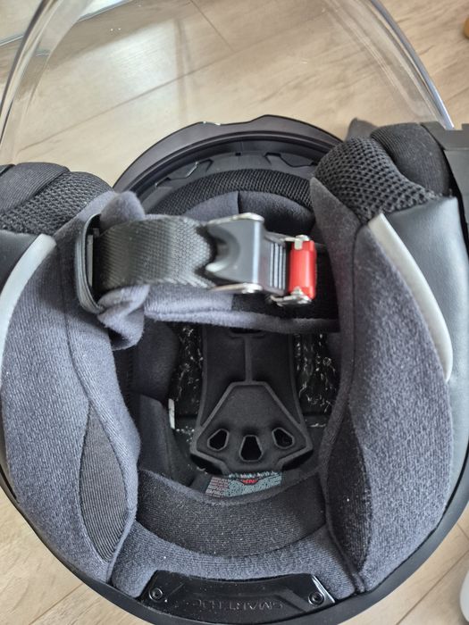 Kask motocyklowy HJC jak nowy (55–56 cm) – jak nowy, biały perłowy