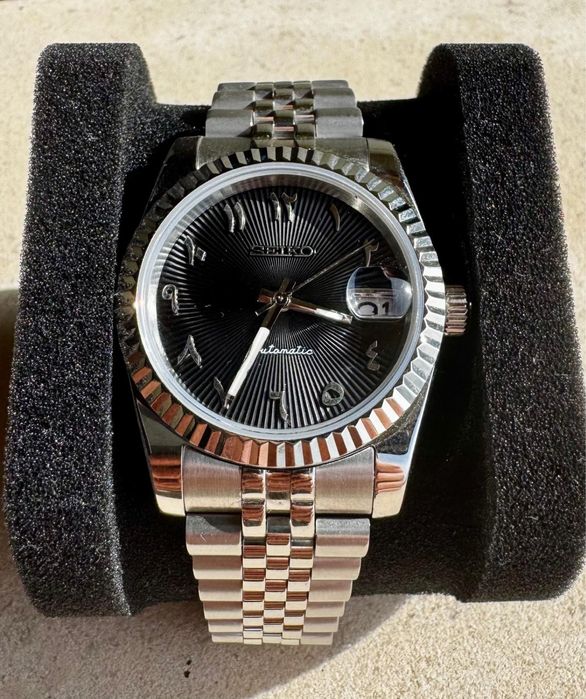 Seiko mod | Black Arabic Dial | 36 mm - 40 mm