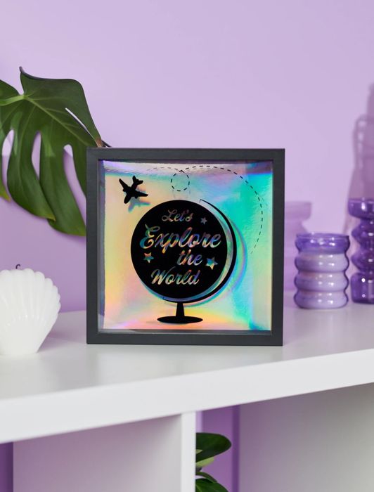 Картина -копилка скарбничка в рамці 22*22*3.5см "Travel" Sinsay Нова