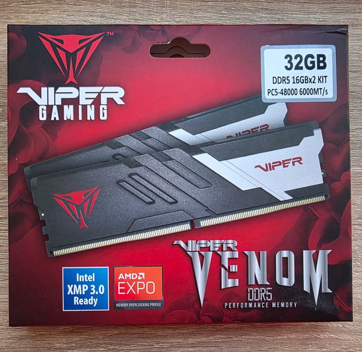 Patriot DDR5-6000  Viper Venom 32GB гарантия до.2028 года