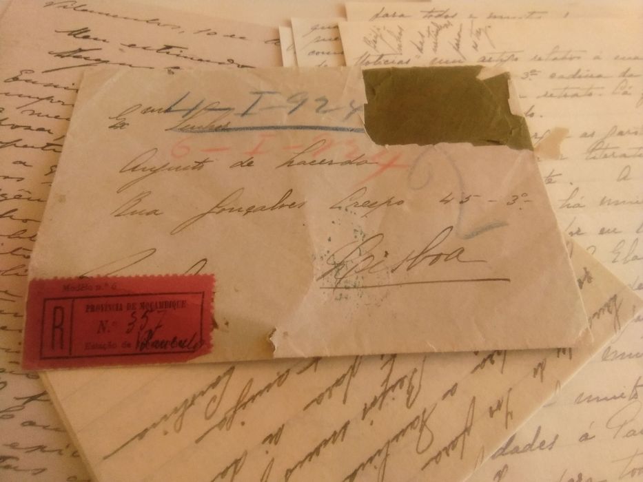 Cartas originais para o escritor Augusto de Lacerda entre 1922 e 1924