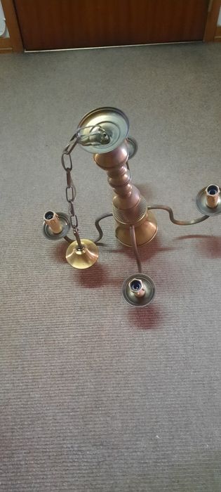 Candeeiro tecto 4 lampadas vintage