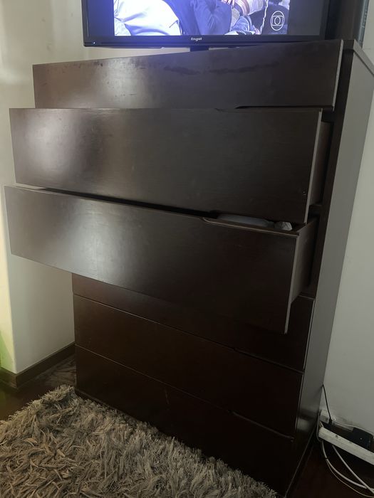 Comoda de madeira 6 gavetas