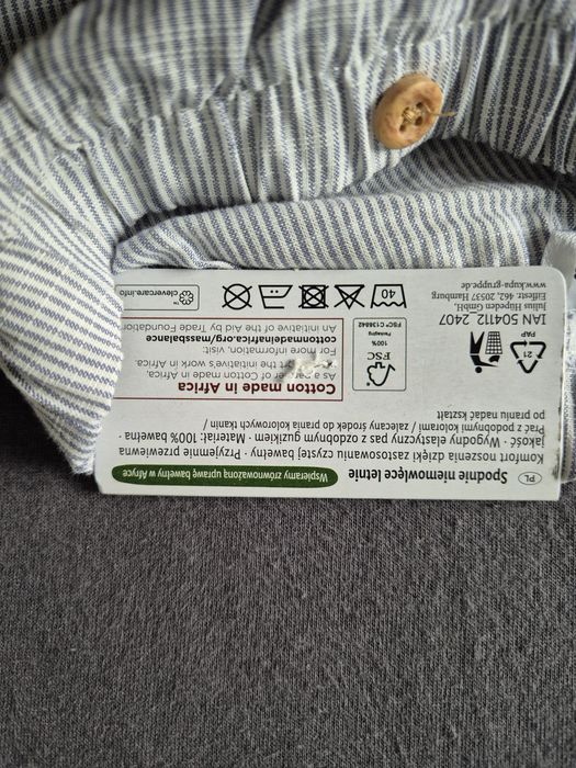 Lupilu nowe letnie spodnie niemowlęce 62/68