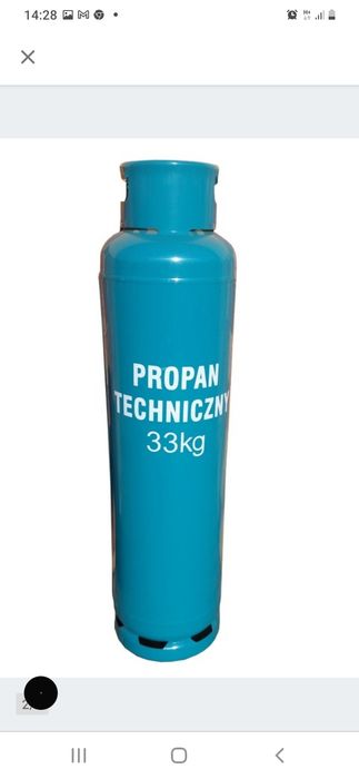 Butla  gazowa pełna, butle 33kg gazowe pełne gazu propan