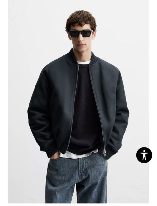 Чоловічий бомбер ZARA розмір XL