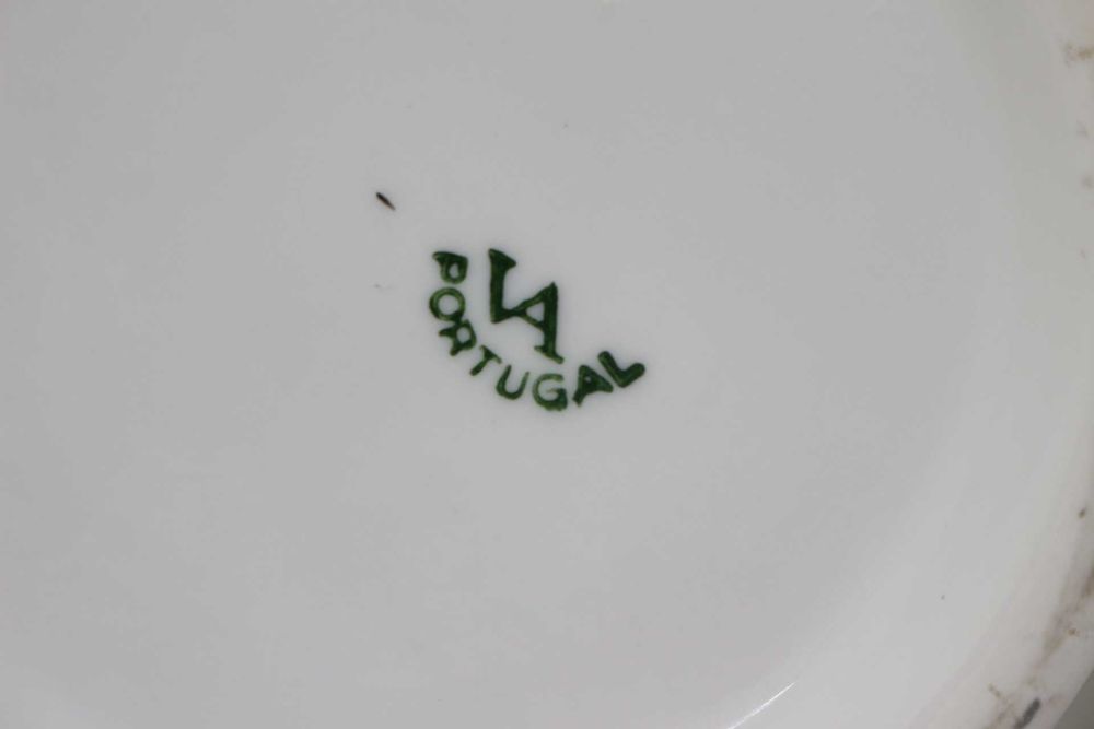 Parte de Serviço de Café 3 peças Risca Rosa Vista Alegre 1947