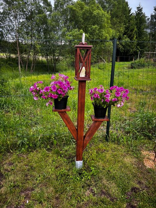 Drewniana donica opalona