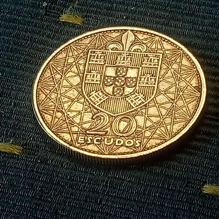 moeda 20.00 escudos prata