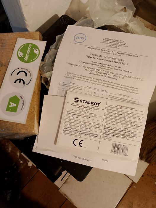 Solidny piecyk szamotowy KOZA gruba stal, atest