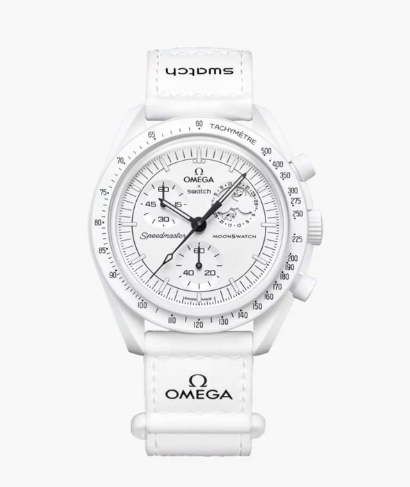 Relógio OMEGA X Swatch,  MoonSwatch branco