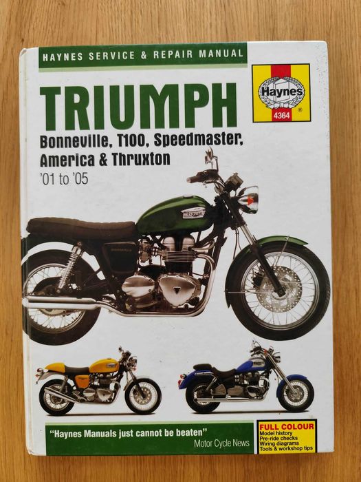 Instrukcja Triumph Bonneville, T100, Speedmaster, America, Hynes