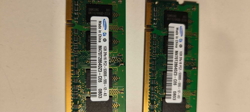 Ram PC portátil 1GB e 2GB