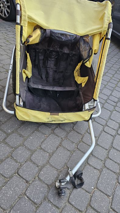 Przyczepka Dla Dzieci pod Rower 2osobowa Aluminium