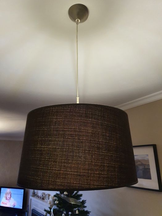 Candeeiro teto suspenso oval - Sala
