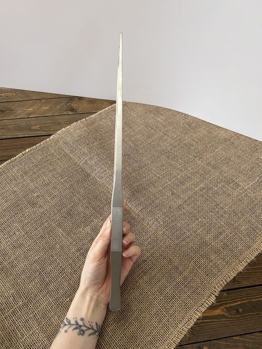 Pęseta długa prosta do akwarystyka terrarystyka 48 cm