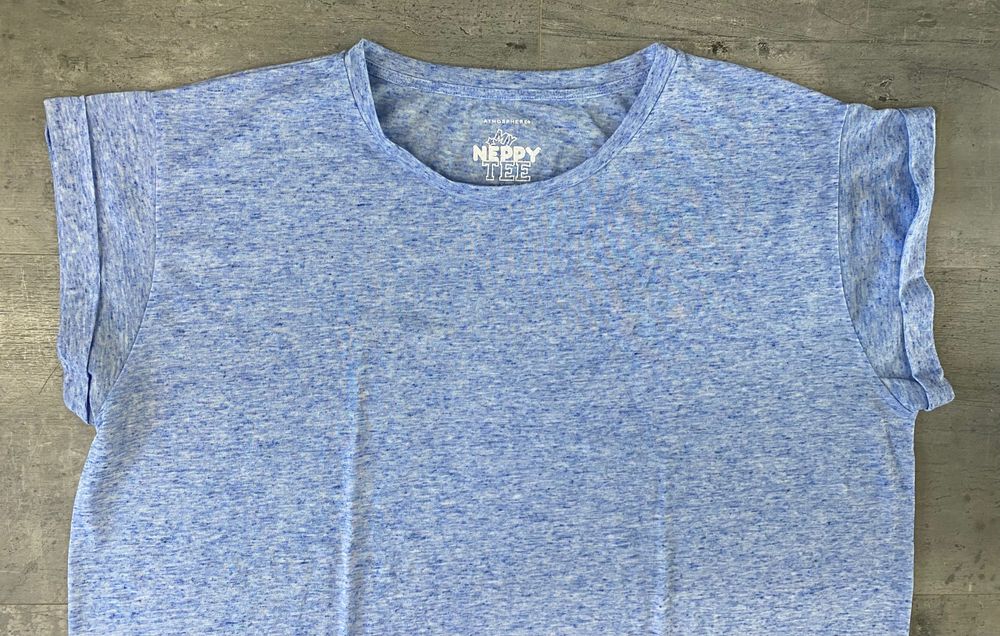 Niebieska Błękitna bluzka t-shirt melanż Atmosphere Primark L-XXL