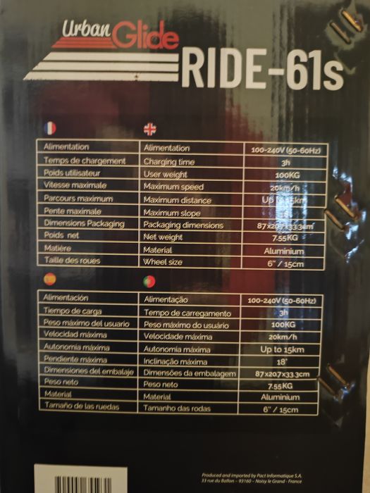 Trotineta Urban Glide Ride -61s