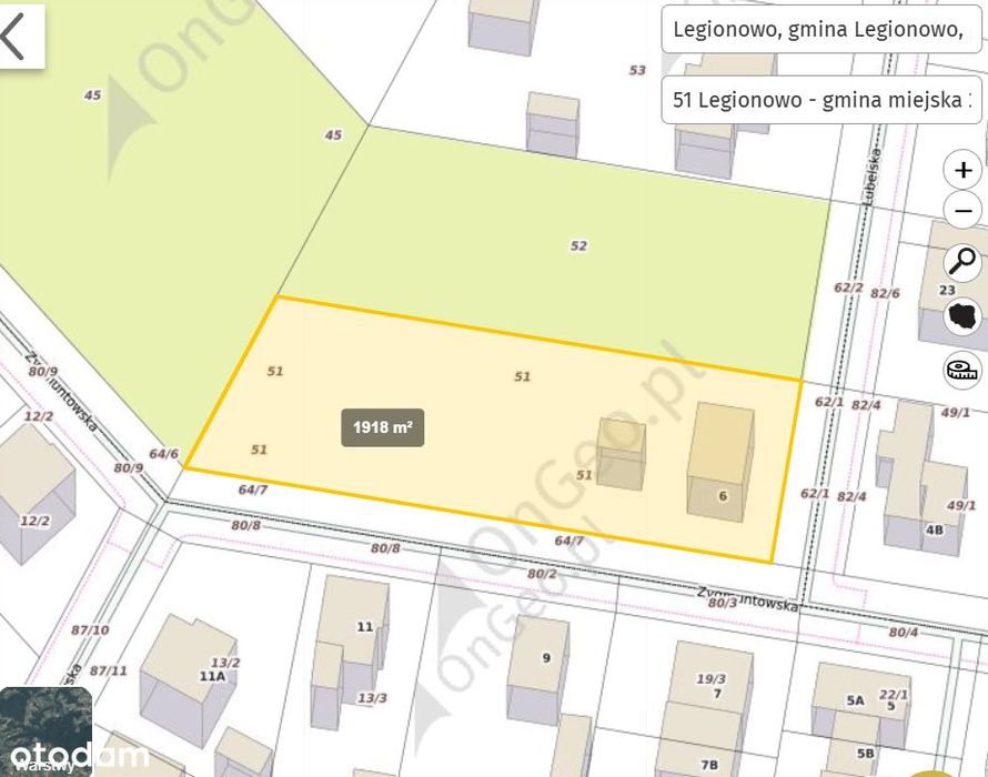 Działka budowlana 1438 m² w prestiżowej dzielnicy Legionowa