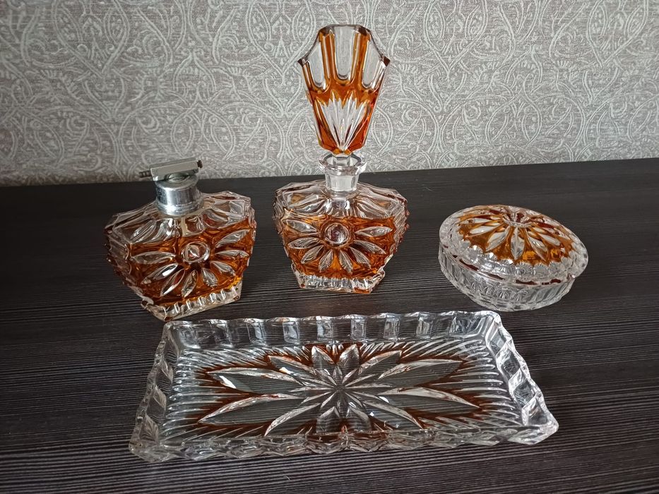 Тарілка Набір Кришталь 24%Pb Germany Вінтаж