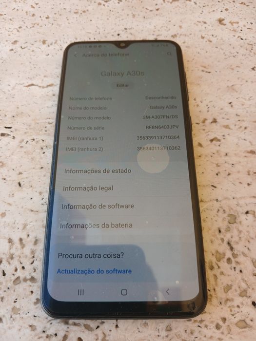 Vendo Samsung A 30s em muito bom estado.
