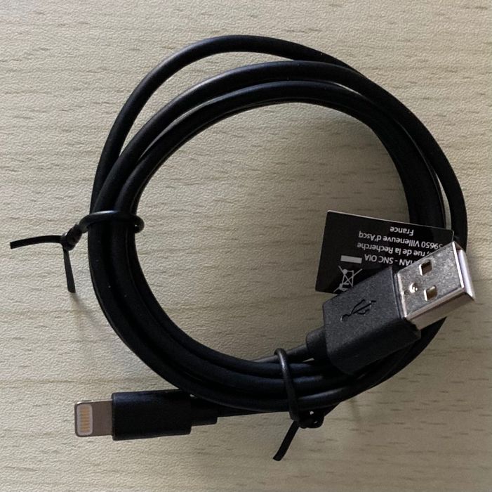Cabo Usb A- Lightning Qilive 1m (preto)- novo