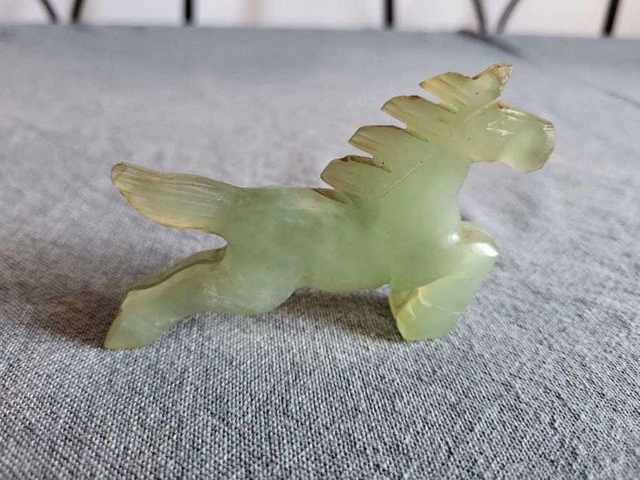 Hand-carved Vintage Jade Stone Sculpture