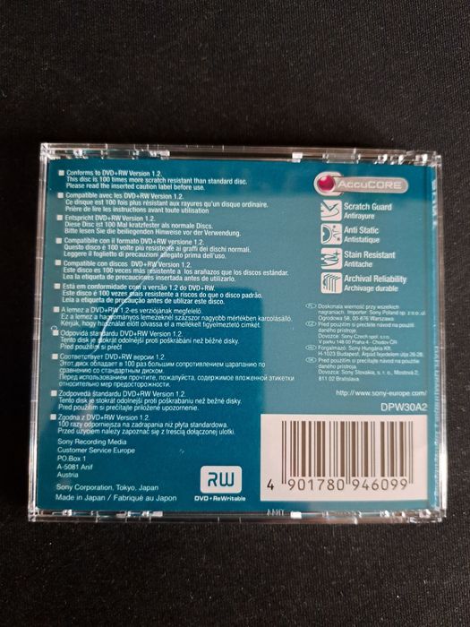 CD Sony para gravação