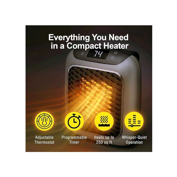 Aquecedor Handy Heater Turbo 800 - Digital c/ Display e Comando - Novo - Envio Gratuito