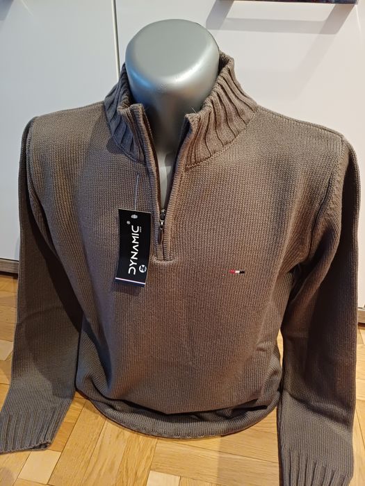 Sweter męski brązowy rozm M.