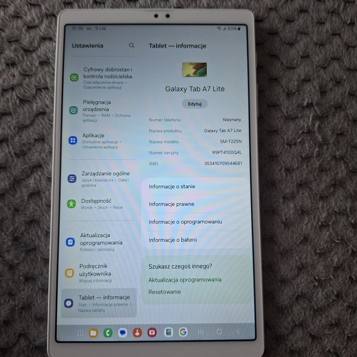 Samsung Galaxy  Tab A7 Lite Mapy