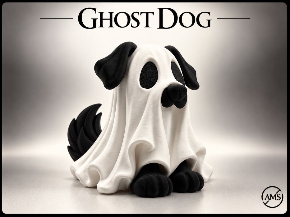 Figura de decoração Halloween Ghost Dog