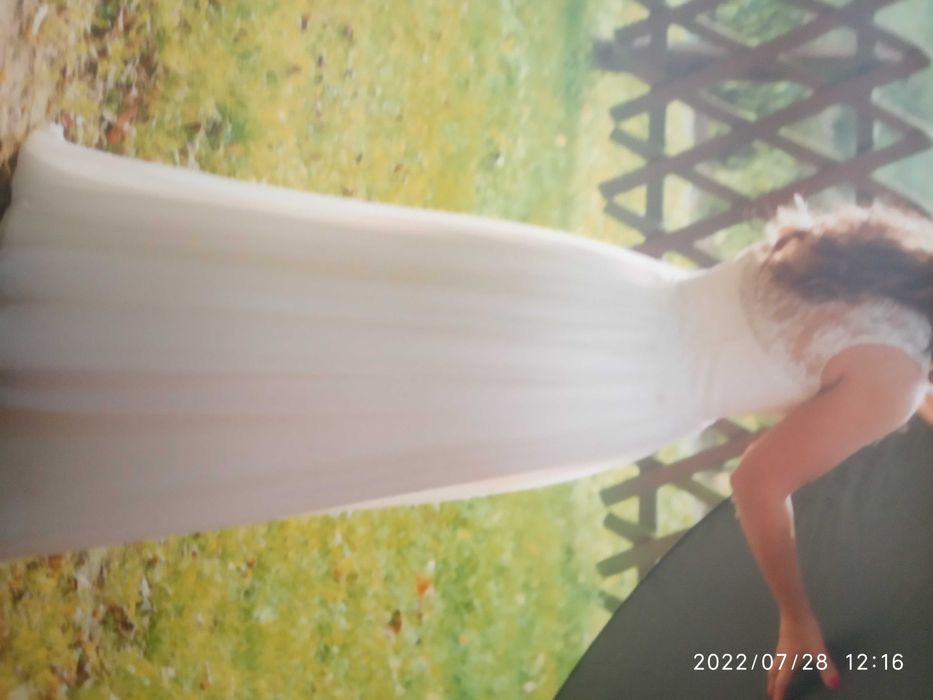 Sukienka ślubna zwiewna romantyczna super cena