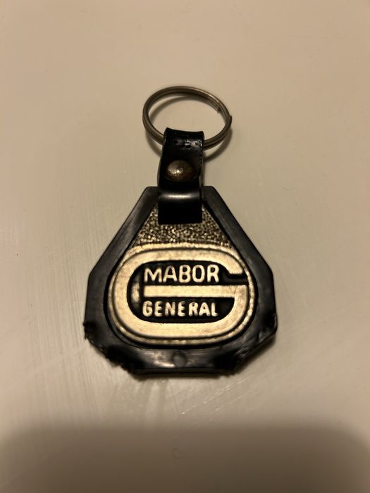 Mabor General antigo porta chaves chaveiro borracha e metal