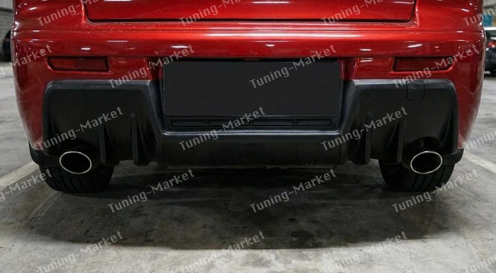 Накладка Диффузор Evolution на задний бампер Mitsubishi Lancer X