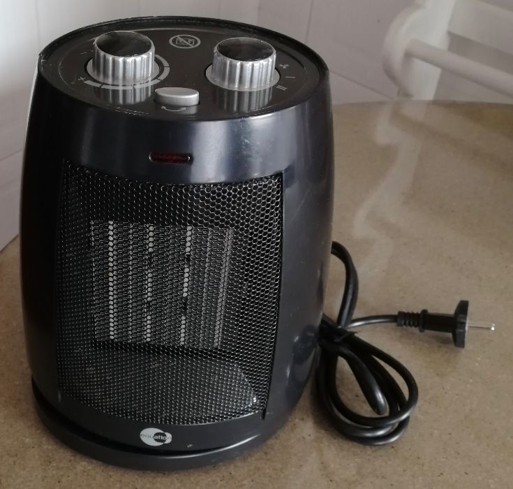 aquecedor rotativo com regulação de temperatura