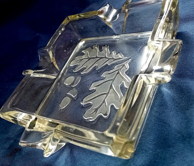 Wiekowa Niemiecka szklana popielnica