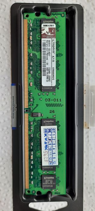 Pamięć RAM DDR2 1GB 800MHz Kingston KVR800D2N5/1G PC2-6400